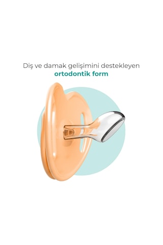 Mamajoo Ortodontik Emzik Seti 0 Ay+ Powder Blush | İkili, Silikon, Damaklı | Sterilizasyon & Saklama Kabı