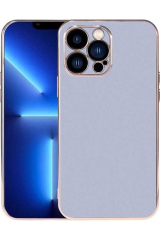 Apple Uyumlu iPhone 13 Pro Max Kılıf Zore Viyana Kapak Mavi Açık