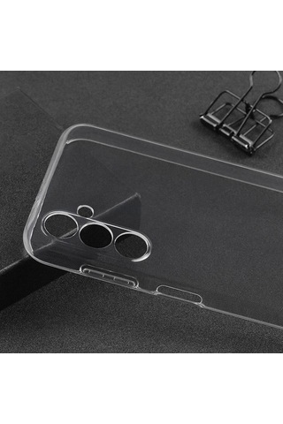 Zore Galaxy Uyumlu M14 Kılıf Msra Süper Silikon Kapak - Renksiz Renksiz