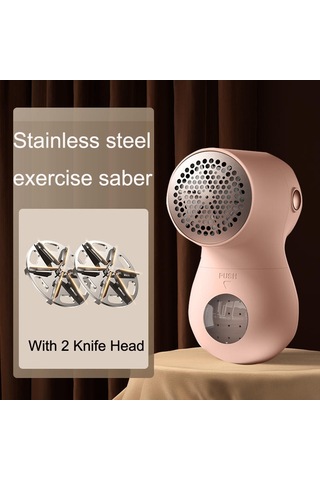 Sones Joyroom Jr-cy517 Usb Giysi Tüylenme Düzeltici Ev Tipi Saç Temizleme Makinesi, Stil: 2 Bıçak Başlığıyla Pembe