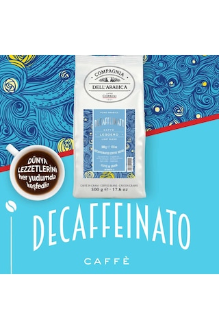 Caffe Corsini Kafeinsiz %100 Arabica Çekirdek Kahve 500 G
