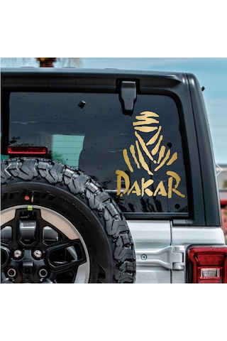 Dakar Sticker - 4x4 Off Road Adventure Sticker - Araba Oto Motosiklet Karavan Cam Sticker - 00074 30x24 Cm