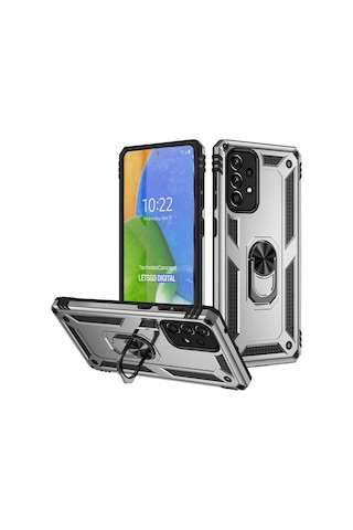 Zore Galaxy Uyumlu A73 Kılıf Msra Vega Kapak - Gri Gri