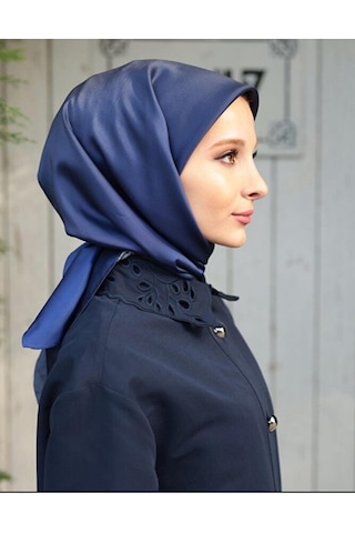 Bushu Degrade Twill Eşarp Lacivert
