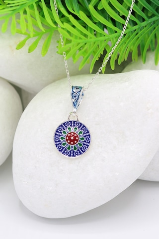Midyat Nurtaş Gümüş Mardin Hasırı 925 Ayar Gümüş Kolye 201022000