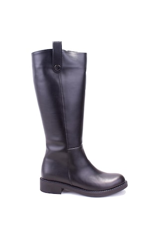 Dagoster Dza07-1062765 Siyah Günlük Streçli Düz Topuk Kadın Çizme 001