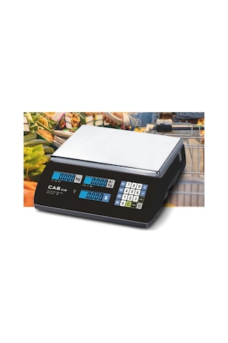 Cas Er Jr 30kg Lcd Ekran Boyunsuz Fiyat Hesaplamalı Terazi