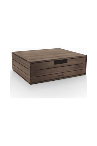 Woodsaka 3line Çekmeceli Monitör Stand & Saklama Kutusu- Ceviz