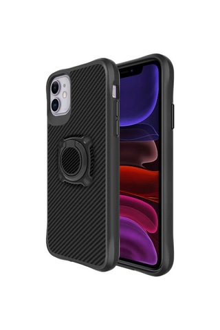Apple Uyumlu iPhone 11 Kılıf Zore Timo Kapak Siyah