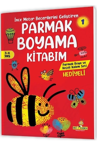 3-6 Yaş İnce Motor Becerilerini Geliştiren Parmak Boyama Kitabım
