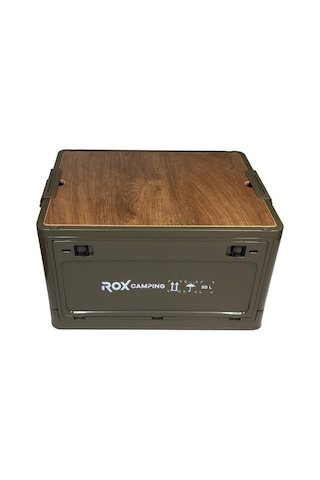 Rox Camping 0304 Katlanır Kamp Kutusu 55 Litre Açık Kahverengi