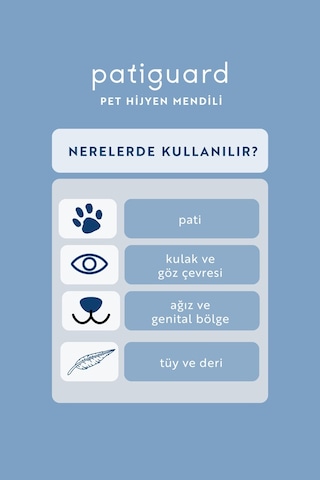 Patiguard Pet Hijyen Mendili Nano Gümüş Evcil Hayvan Pet 10 Adet