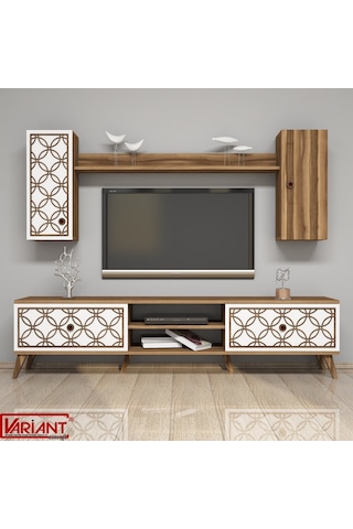 Variant Class Tv Ünitesi Ceviz - Beyaz