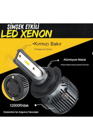 Renault Fluence 2010-2016 Uzun Far Uyumlu Şimşek Etkilii Led Xenon Premium Series H7