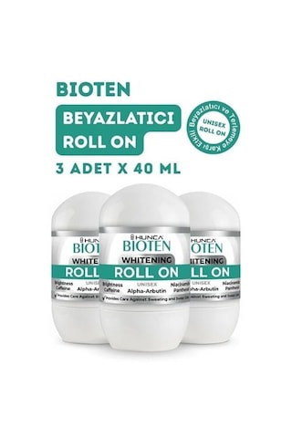 Hunca Care Bioten Ter Önleyici Beyazlatıcı Unisex Roll-On 3 x 40 ML