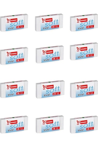 Mikro Soft 2B-12 Silgi – 12’li Set