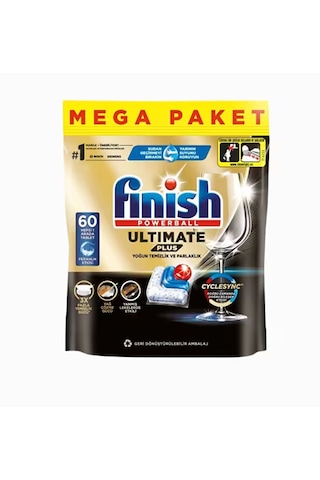 Şeylişeyler - Finish Ultimate Plus Bulaşık Makinesi Tableti 60'lı 1 Paket