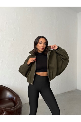 Verymoda Kaşe Mont F2047 Haki