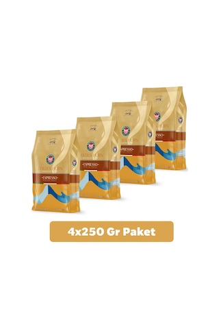Espresso Golden Horn Blend 4x250 Gr. Çekirdek Veya Öğütülmüş Kahve Çekirdek Kahve