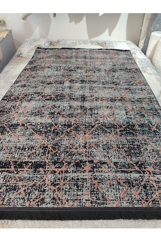 Enti Halı Vitrin 6504 Siyah 120 180