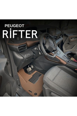 Peugeot Rifter 2018 Ve Sonrası Araca Özel Yeni Nesil Akıllı Oto Paspas Kahverengi