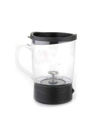 Fastbuy Elektrikli Süt Köpürtücü Kremalı Portatif Çırpıcı El Blenderı Cappuccino Latte Siyah Siyah