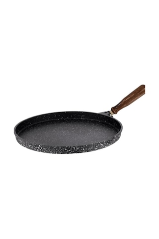Döküm Granit Balık Tavası Kapaklı 2 Parça 36 Cm Çok Renkli