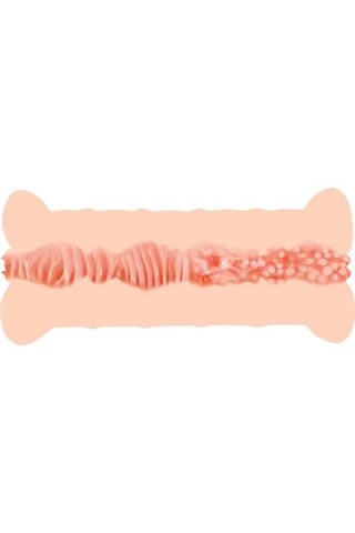 Hızlı Express Emma Büyük Boy 19 CM Çift Taraflı Titreşimli Realistik Suni Vajina Mastürbatör