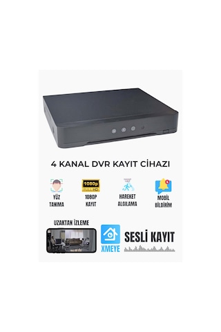 Exitcam 4 Kanal Xmeye Destekli Sesli Kayıt Özellikli Dvr Kayıt Cihazı