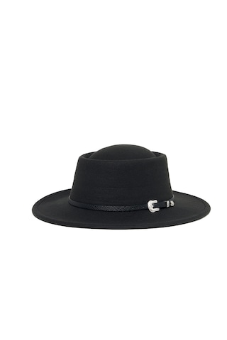 Berellini Kaşe Kaşmir - Unisex Geniş Fotör Siyah