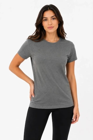 Dogutrend Basic Tişört Bisiklet Yaka Kısa Kol Günlük Yazlık Slim Fit T-shirt - Antrasit Diğer