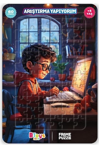Btoys Kıds 60 Parça Puzzle Araştırma Yapıyorum 9114
