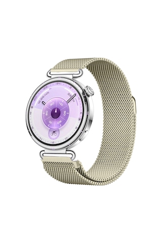 Huawei Watch Gt6 41mm Uyumlu Manyetik Milanese Loop Metal Kordon