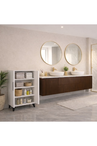 Çınar Banyo Dolabı Beyaz