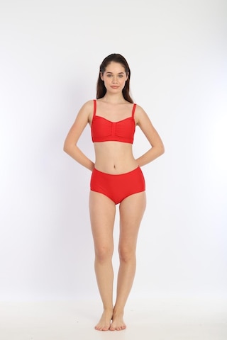 Kadın İnce Askılı Ayarlanabilir Bikini 7277k Kırmızı