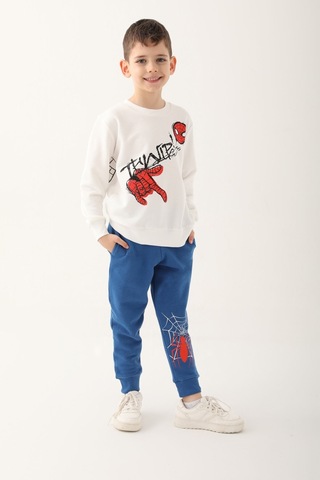 Spider Man D4833-3 Çocuk  Krem Eşofman Takımı