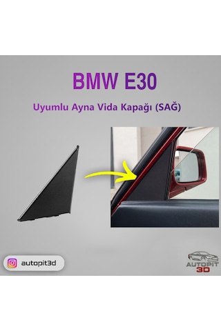 Bmw E30 Uyumlu İç Ayna Kapağı Sağ Taraf