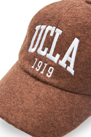 Ucla Axıs Kahve Baseball Cap Nakışlı Ve Kaşe Kumaş Unisex Şapka Kahverengi