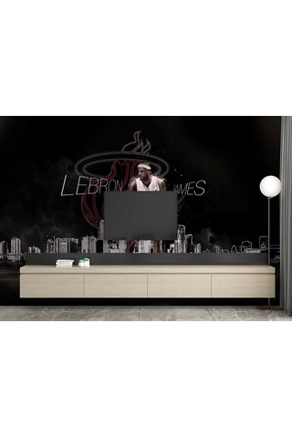 Labron James Basketbol Duvar Kağıdı 1 M²