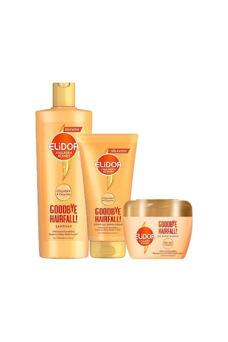 Elidor Collagen Blends Şampuan 350ml Saç Bakım Kremi 170ml Saç Bakım Maskesi 160ml Saç Dökülme Karşıtı 3lü Set Dökülen