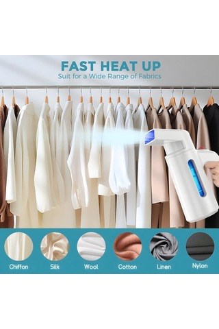 Createtech 25s 700w 180ml Taşınabilir Buharlı Ütü - Hızlı Isınma, Seyahat & Ev Ofis İçin
