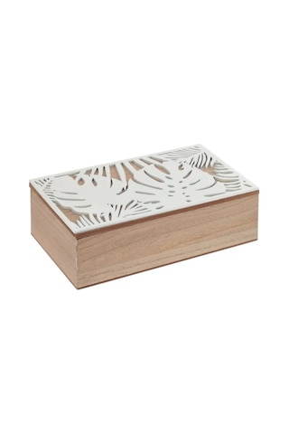 Decor Point Çapraz Kapamalı Çay Poşeti Kutusu, 24x7x14 Cm 285984859 Beyaz