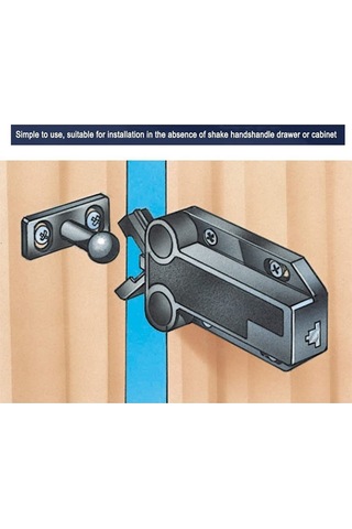 Nayomiglow 6'lı Paket Manyetik Olmayan Bas-aç Mandallı Çekmece Dolap Mandallı Pres Mandalı Dolap Yatak Odası