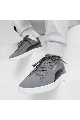 Puma Smash 3.0 Buck Unısex Spor Ayakkabı 39233602 Gri