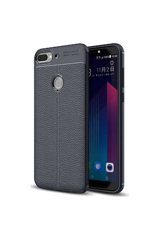 Htc Desire 12 Plus Kılıf Zore Niss Silikon Kapak Lacivert