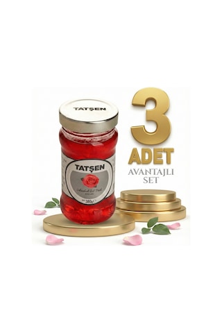 Tatşen Cam Reçel Gül 3x380 Gr