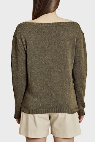 Brooks Brothers Kayık Yaka Salaş Kazak Bayan Kazak Bbss26fkl015128 Haki