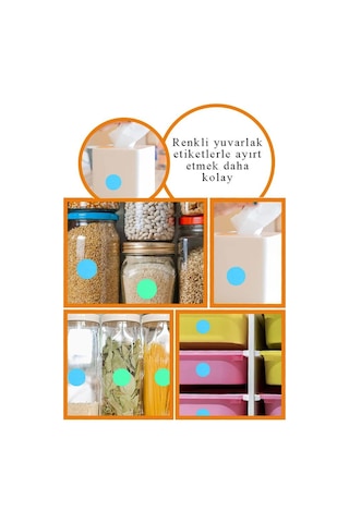 16 Mm Renkli Hazır Yuvarlak Etiket 240 Lı 1 Paket Mix Color Ofis Etiketleri Kendinden Yapışkanlı Nokta Etiket