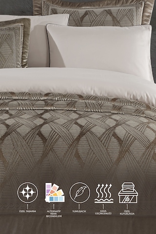 Elart Hera Çeyiz Paketi 7 Parça Bej Bej