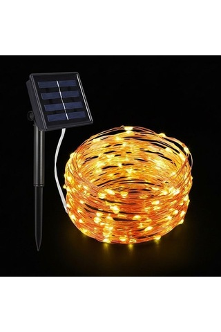 Kenpazar Güneş Enerjili Balkon Bahçe Peri Led 20 Metre S-20 Çok Renkli